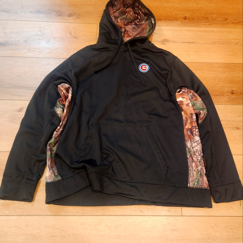 Men's Dunbrooke Black Camo Chicago Cubs Ranger Pullover Hoodie XXL